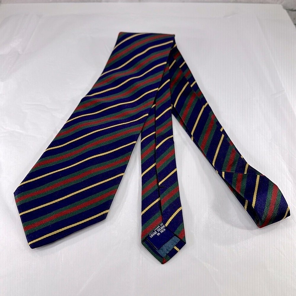 Hunt Club Multicolor Striped 100% Silk Mens Neck Tie ⭐️ EUC